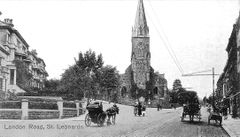London-Road-at-the-junctions-of-Silchester-Road-and-Pevensey-Road.-1910.